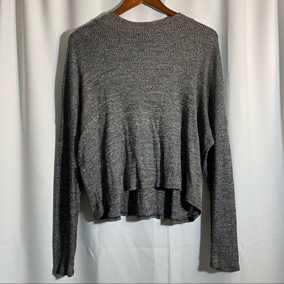 H&M Black and Gray Longsleeve Sweater Top - Picture 1 of 2